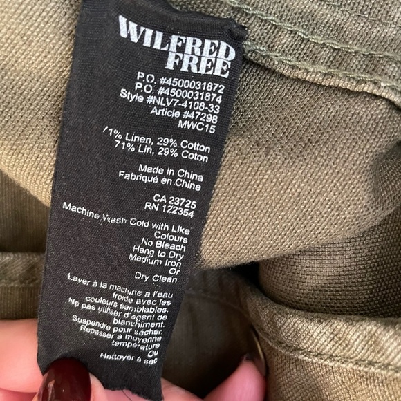 WILFRED Free Artizia Women’s Utility Dab Olive Green Army Green Size Medium - Picture 8 of 12